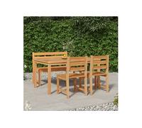 vidaXL 4-delige Tuinset massief teakhout3157197 bois de teck G