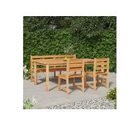 Vidaxl Ensemble À Dîner De Jardin 4 Pcs Bois De Teck Massif