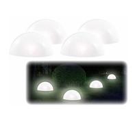 Lunartec 4 demi-sphères solaires à LED avec capteur d'obscurité