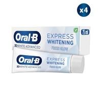 4 Dentifrices Oral-B 3d White Advanced Express Éclat De Fraîcheur 75ml