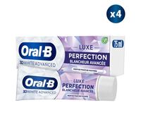 4 Dentifrices Oral-B 3D White Advanced Luxe Perfection 75ml