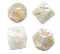 4 Dés Phosphorescents, Nouveauté DéS Jeux pour Adultes DrôLe Sexe DéS, Ami, Vert, Lumineux, pour La Saint Valentin Et Les Fêtes De Fin D'année, Humour, Cadeau De Couple