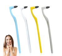 4 Détartrants Dentaires, Kit De Nettoyage De La Plaque, Idéal Pour Personnes Âgées, Fumeurs, Buveurs De Café Et De Thé (Jaune, Bleu, Gris, Blanc).