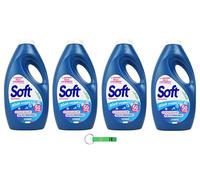 4 détergents doux Detersivo Lavatrice Blue - Lessive liquide - 50 lavages 2250 ml + porte-clés Beni Culinari gratuit