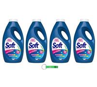 4 détergents doux Detersivo Lavatrice Full Color - Lessive liquide - 50 lavages 2250 ml + porte-clés Beni Culinari