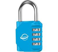 4 Digit Combination Padlock For Outdoor Use School Gym Locker,Sports Locker,Fence Gate,Gate,Latches And Tool Box,Sky Blue