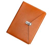 4 dossiers en cuir PU dotés d ' un sceau de mot de passe pour une organisation et une protection efficaces des documents lors des voyages et des réunions