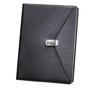 4 dossiers en cuir PU dotés d ' un sceau de mot de passe pour une organisation et une protection efficaces des documents lors des voyages et des réunions