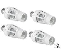 4 douilles de lampe E27 à détecteur de mouvement [Lunartec]