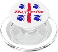 4 Drapeau de l'île de la Sardaigne Bleu Mori PopSockets PopGrip pour MagSafe