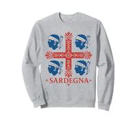 4 Drapeau de l'île de la Sardaigne Bleu Mori Sweatshirt