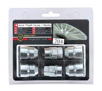 ECROUS ANTIVOL 12X1.50 4PCS + 2 CLEFS AVEC NUMERO DE SERIES