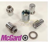 4 Écrous antivol MCGARD 21156SU - Filetage M12 x 1,5 - Plat - Ø21 x L15/35 mm