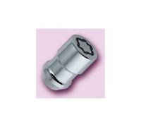 4 Ecrous Antivol Chrome 12 X 1.5/ 37mm/ Douille 19mm