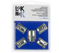 4 ECROUS ANTIVOL LOKNOX M12X1.5/ 60°/ LONG. 32.5MM/ Ø19/21MM