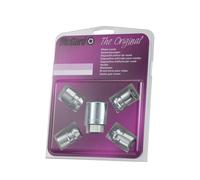 4 ECROUS ANTIVOL SU MCGARD 1/2X20/ 60°/ LONG. 37MM/ Ø19MM