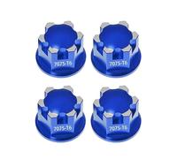 4 écrous de Roue métalliques de 17 mm for Tra-xxas, for X-MAXX et for SLE-dge - Écrous de Roue antivol renforcés - Pièce de Rechange 7758(Blau)