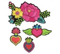 4 Écussons Brodés Thermocollants - Viva La Vida