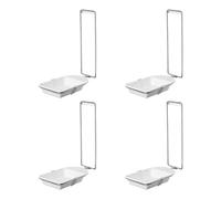 4 Egouttoir pour distributeur de savon ARNOMED, égouttoir avec support pour de 500ml, bac de récupération blanc pour distributeur de savon à fixer au mur, anti-gouttes distributeur de désinfectant