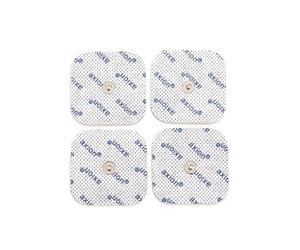 4 électrodes 5x5 cm axion | Patch compatible avec les appareils COMPEX | Electrostimulateur TENS et EMS avec connexion par bouton pression de 3,75 mm