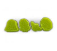 4 Emporte-Pièces Biscuit En Forme Des Personnages Cultes De Star Wars Deco Maison Ustensile Cuisine