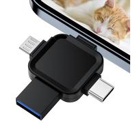 4 en 1 128 Go Clé USB lPhone avec Ports Los/USB/Type-C/Micro-USB