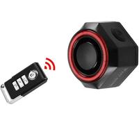 4 en 1 Alarme antivol Smart Bike avec télécommande sans fil, West Biking, capteur de freinage, 3 sons d'alarme, 4,5 x 4,5 x 3 cm, noir