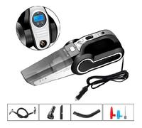 4 En 1 Aspirateur à main Voiture Avec Allume-cigare,Aspirateur Automatique De Poche,Jauge De Pression De Pneus Portable