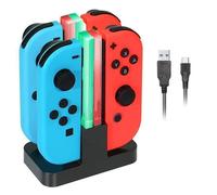 4 en 1 Chargeur Nintendo Switch Manettes Joy-Con Charging Dock avec Indicateur LED