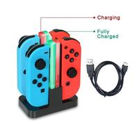 4 en 1 Chargeur Nintendo Switch Manettes Joy-Con Charging Dock avec Indicateur LED
