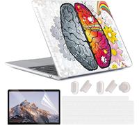 4 En 1 Coque Pour Macbook Air M2 M3 13.6 Pouces A2681 A3113, 2022 2024 Release Avec Touch Id, Ultra-Fine Protection Coque Rigide En Plastique Pour Mac Air 13 M3 M2 - Cerveau Créati[POU6264164]