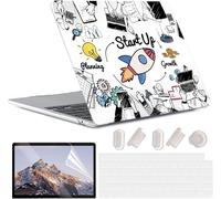 4 En 1 Coque Pour Macbook Air M2 M3 13.6 Pouces A2681 A3113, 2022 2024 Release Avec Touch Id, Ultra-Fine Protection Coque Rigide En Plastique Pour Mac Air 13 M3 M2 - Fusée Dessin A[POR5247212]