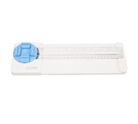 4 en 1 coupeur de papier droit incurvé en pointillé courbe en pointillé à poil à pointillés avec une plaque de mesure d'angle de 45 à 90 degrés pour les cartes de scrapbooking (Bleu)