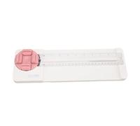 4 en 1 coupeur de papier droit incurvé en pointillé courbe en pointillé à poil à pointillés avec une plaque de mesure d'angle de 45 à 90 degrés pour les cartes de scrapbooking (Rose)