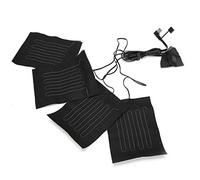 4 en 1 coussin chauffant chauffant électrique, feuille chauffante USB réglable en température vêtements imperméables gilet veste coussinets chauffants