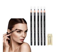 4 en 1 Duckbill Eyebrow Pencil Sharpener Ensemble de Crayons à Sourcils Maquillage des Sourcils Outils de Mise en Forme Cosmétique, Crayon à Sourcils Maquillage de Tatouage(Crayon à sourcils noir)
