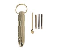 4 en 1 Mini Tournevis à Ouverture dorée Portables Kit de Porte-clés pour Nettoyeur d'oreille