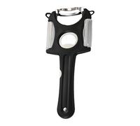 4 en 1 Multifonctionnel Éplucheur de Légumes avec Décapsuleur Lames en Acier Inoxydable Lame Large Manche Ergonomique ABS pour Pomme de Terre Carotte Concombre (Noir)