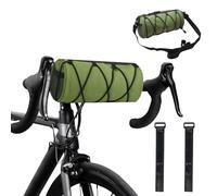 4 en 1 Sacoche Guidon Velo 2,4L, Sacoche Cadre Velo Étanche avec Bandoulière Amovible, Ajustable Sac Cintre Velo avec Porte Bouteille, Sacoche Avant Vélo Route Montagne Voyage Cyclisme, 24x10cm (Vert)