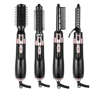 4 En 1 Seche-Cheveux Brosse Electrique Air Chaud Peigne Multifonction Bigoudi Lisseur Bigoudi Seche-Cheveux Ion Negatif