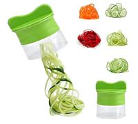 4 En 1 Spiraliseur De Légumes Portable,Coupe Légumes Manuel Inox Pour Courgettes,Carottes,Concombres,Pommes De Terre Tagliatelles & Spaghettis De Légumes
