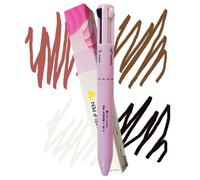 4 en 1 stylo de maquillage avec un stylo de beauté compact recharge remplacement avec eye-liner, crayon à lèvres, crayon à sourcils et surligneur pour les femmes voyage voyage en déplacem