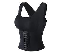 4 en 1 Taille Soutien-Gorge Boutonné Shapewear, Femme Respirant Shapewear Soutien-Gorge Amincissant, Femmes Taille Trainer Corset Gilet Sous-Vêtements de Yoga de Sport Shapewear pour Femmes