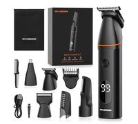 4 en 1 Tondeuse Corps Homme, Type-C Tondeuse Intime Homme Étanche IPX6, Wet&Dry Rasoir Electriques Intime Hommes, Multifonction Tondeuse Partie Intime avec Lumière LED pour Barbe, Corps, Aine