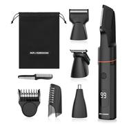4 en 1 Tondeuse Intime Homme Rasoir Electriques Hommes et Femme Tondeuse Barbe et Corps Homme (Noir-2)