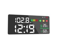 4 En 1 Tuya WiFi Bruit Décibel Mètre Thermomètre Hygromètre Réveil 11 Pouces LED Couleur Affichage Testeur Hygrothermographe Précis Rapide Surveillance Temps Réel