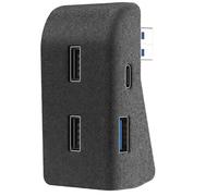 4 en 1 USB C Hub pour Tesla Modèle 3 Modèle Y 2021 2022 2023 Station d'accueil de Boîte à Gants, Station d'accueil Intelligente Multi-Ports avec 3 USB et 1 de Type C D'extension Accessoires