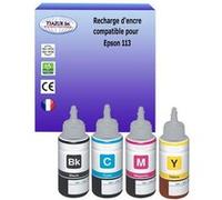 4 Encres compatibles avec Epson EcoTank ET-16150, ET-16600 remplace Epson 113 - T3AZUR G