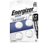 4 Piles CR2032 Energizer Bouton Ultimate Lithium 3V