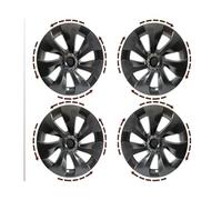 4 enjoliveurs de Roue de 19 Pouces compatibles avec Tesla Model Y, Remplacement de Turbine, enjoliveur Automobile, Accessoires de Couverture complète de Jante 2023 2024, 4 pièces(LR Gun Grey)